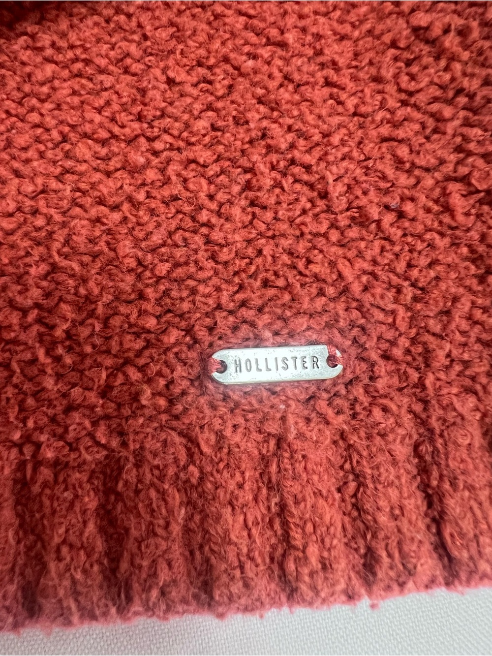 Hollister Cozy Rust Women's Crewneck Sweater - Picture 6 of 8